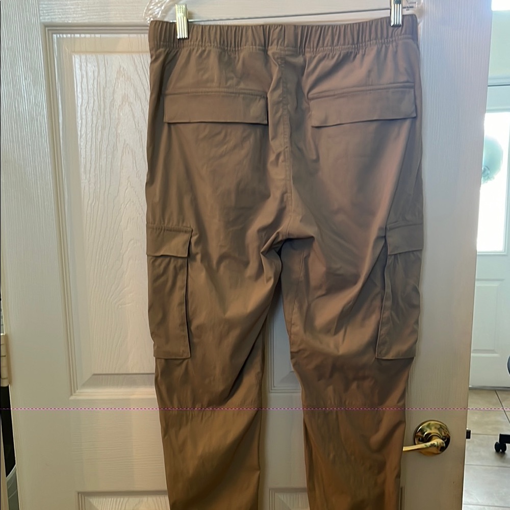 H&M Tan Cargo Pants with Relaxed Fit